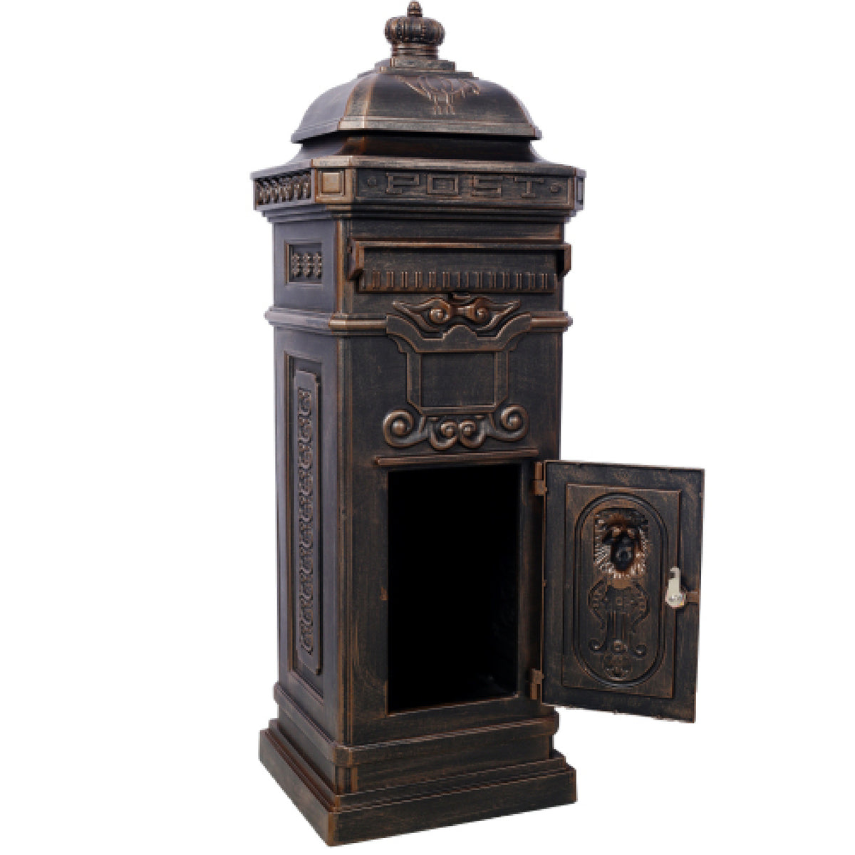 Antique Bronze Freestanding Mailbox | OROA