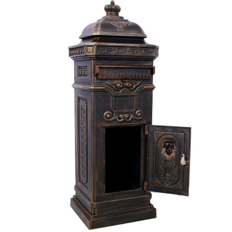 Modern European furniture - Antique Bronze Freestanding Mailbox - www.oroa.com