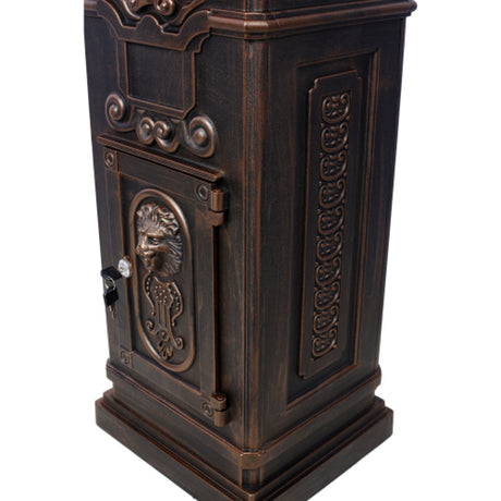 Modern European furniture - Antique Bronze Freestanding Mailbox - www.oroa.com