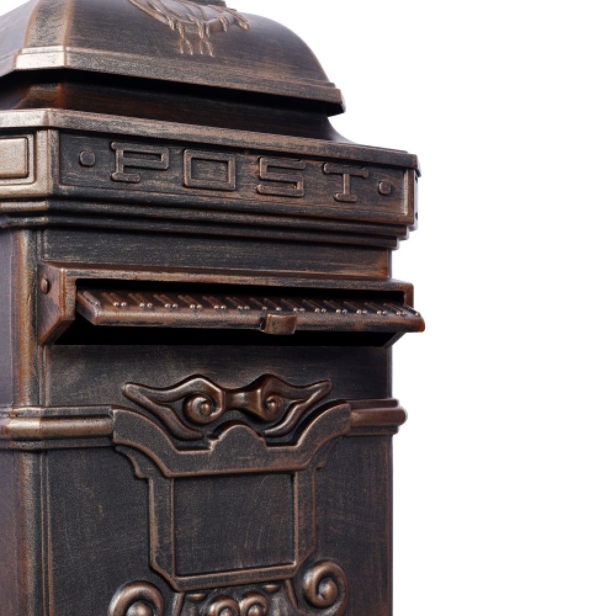 Antique Bronze Freestanding Mailbox | OROA