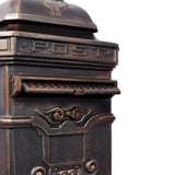 Antique Bronze Freestanding Mailbox | OROA