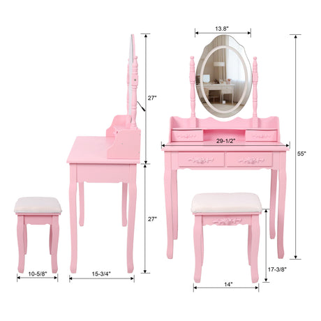 Pink Princess Vanity Set - OROA Kids - view 5