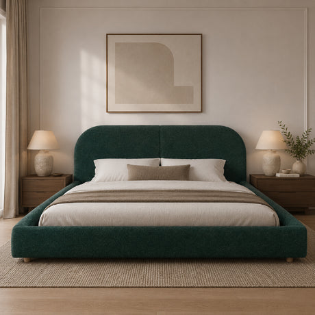 Minimalist Upholstered King Bed | OROA