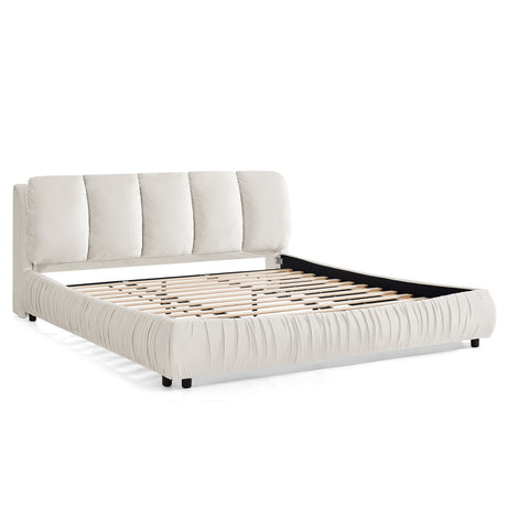 Minimalist Upholstered King Bed | OROA