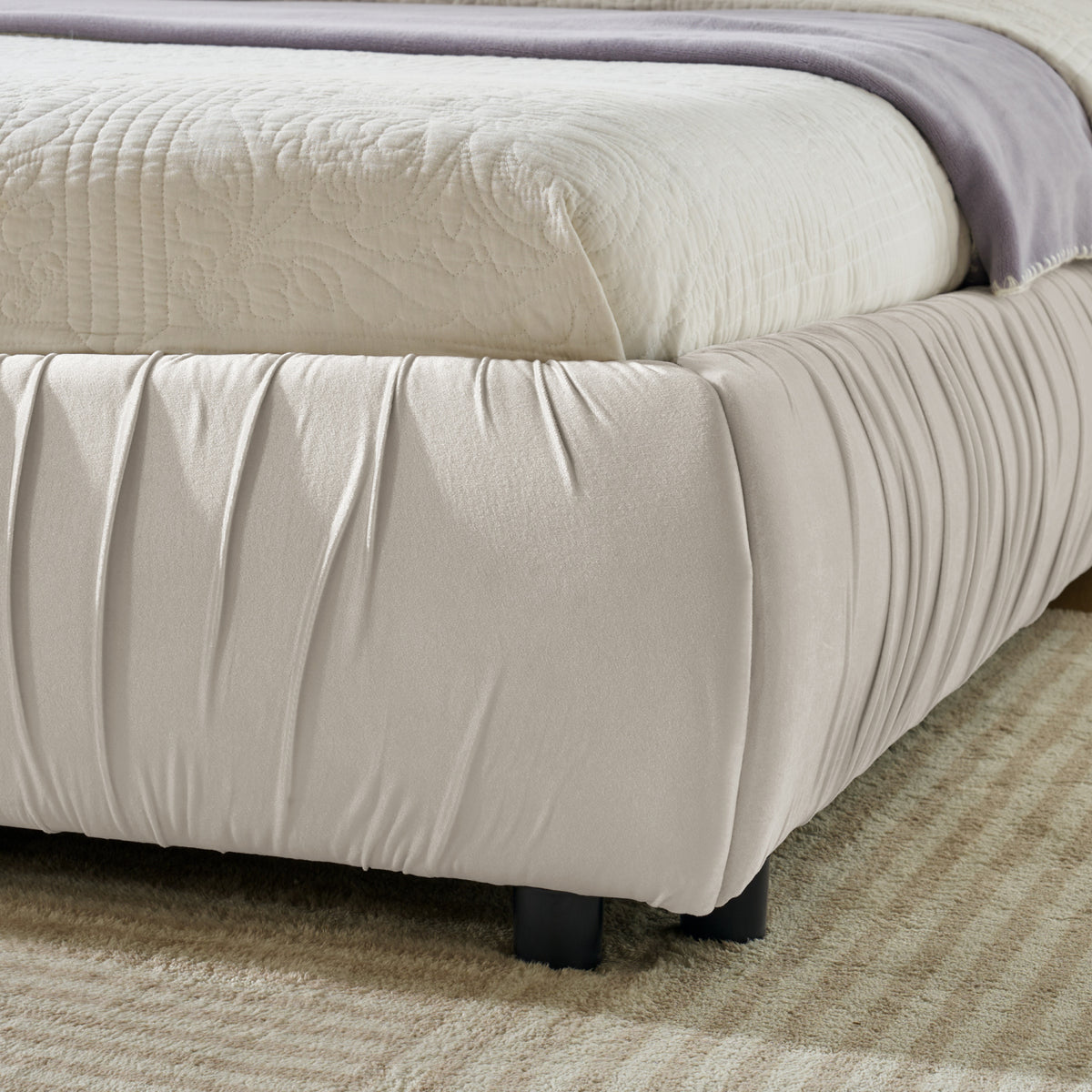 Minimalist Upholstered King Bed | OROA