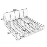 Minimalist Upholstered King Bed | OROA