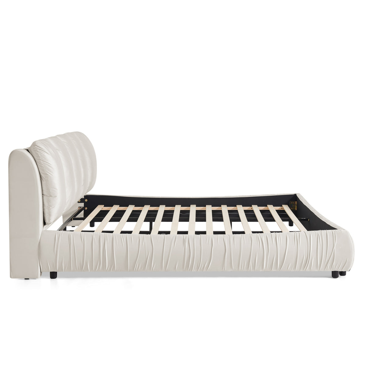 Minimalist Upholstered King Bed | OROA