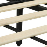King Size Wing‑Back Upholstered Bed Frame | OROA