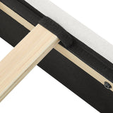 King Size Wing‑Back Upholstered Bed Frame | OROA
