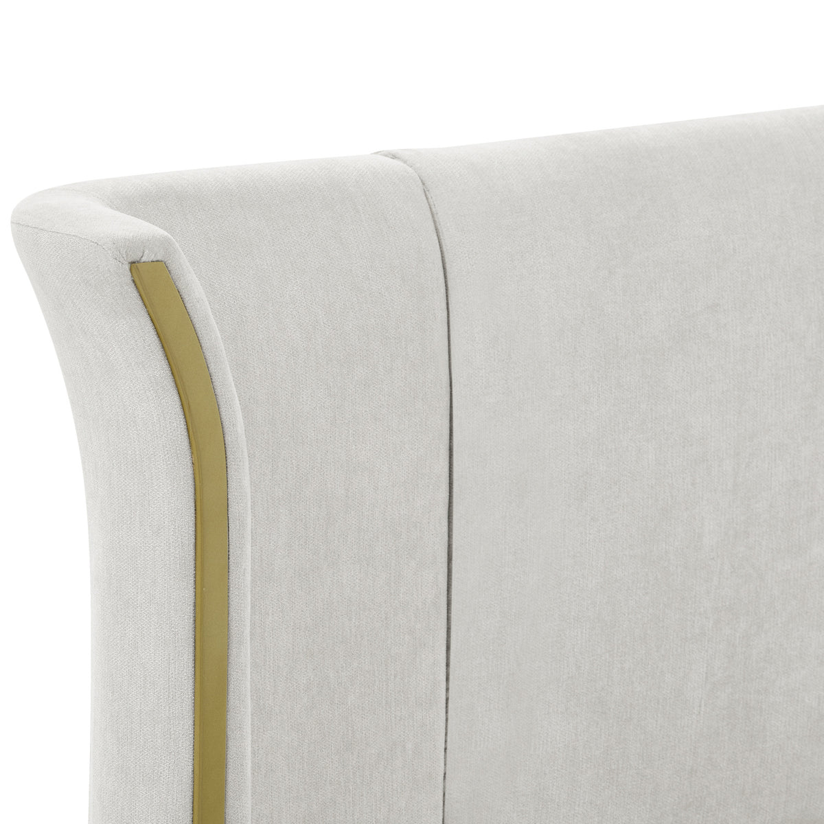 King Size Wing‑Back Upholstered Bed Frame | OROA