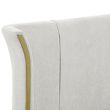 King Size Wing‑Back Upholstered Bed Frame | OROA