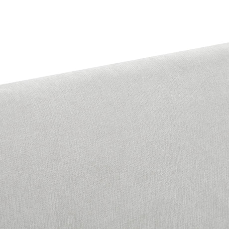 Queen Size Beige Chenille Wingback Upholstered Bed Frame | OROA