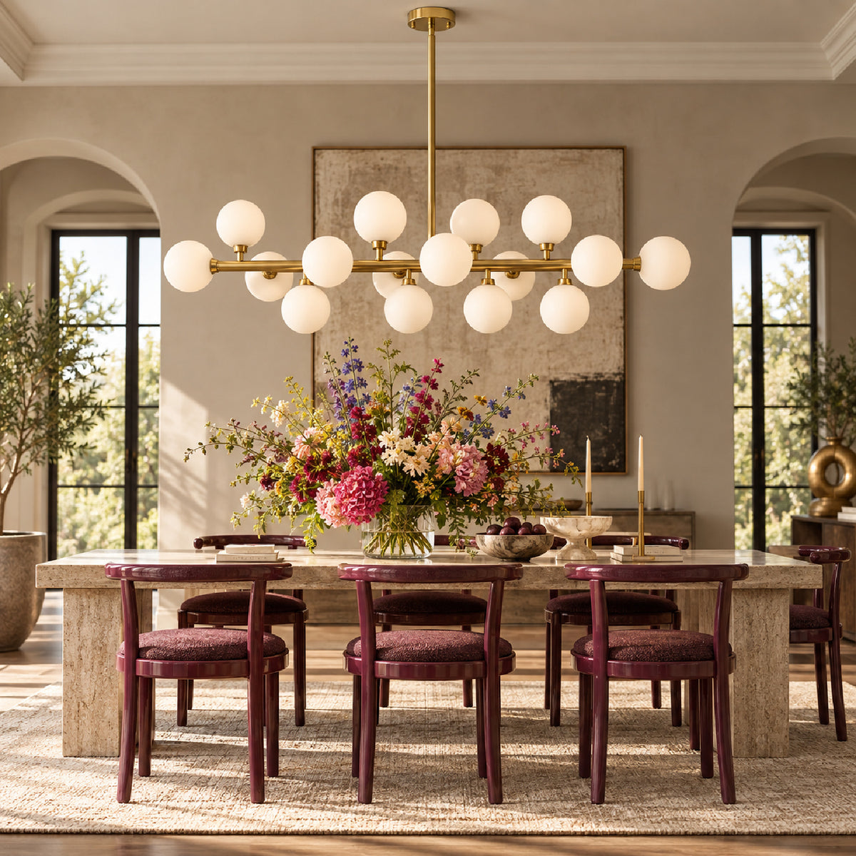 Modern European furniture - 16-Lights Modern Linear Chandelier - www.oroa.com