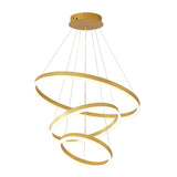 Modern 3 Rings Gold Pendant Light | OROA