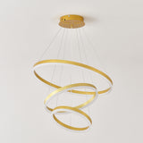 Modern 3 Rings Gold Pendant Light | OROA