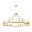Modern European furniture - Gold Wagon Wheel Chandelier - www.oroa.com