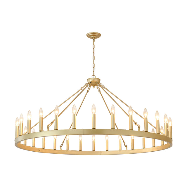 Modern European furniture - Gold Wagon Wheel Chandelier - www.oroa.com