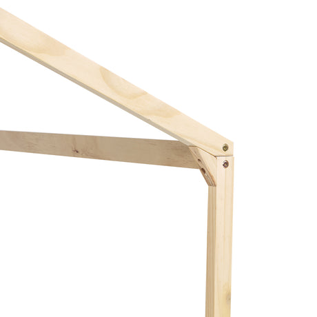 Double Twin House-Shaped Floor Bed | OROA Kids