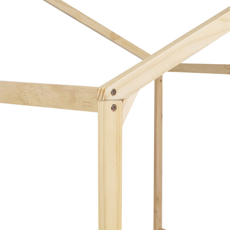 Double Twin House-Shaped Floor Bed | OROA Kids