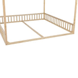 Double Twin House-Shaped Floor Bed | OROA Kids