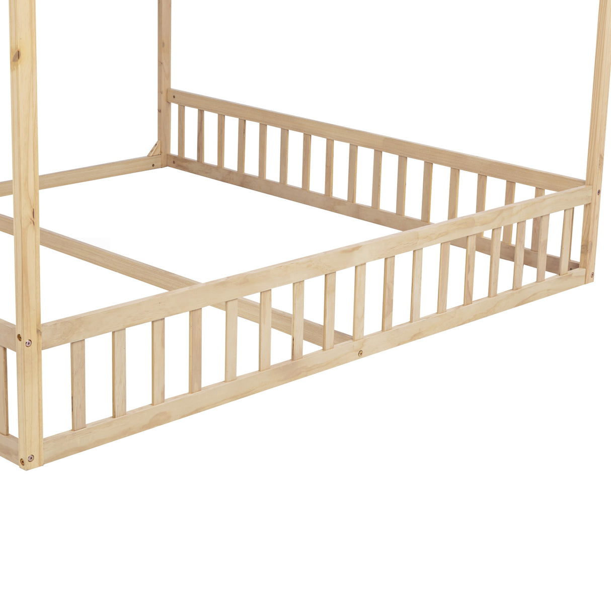 Double Twin House-Shaped Floor Bed | OROA Kids