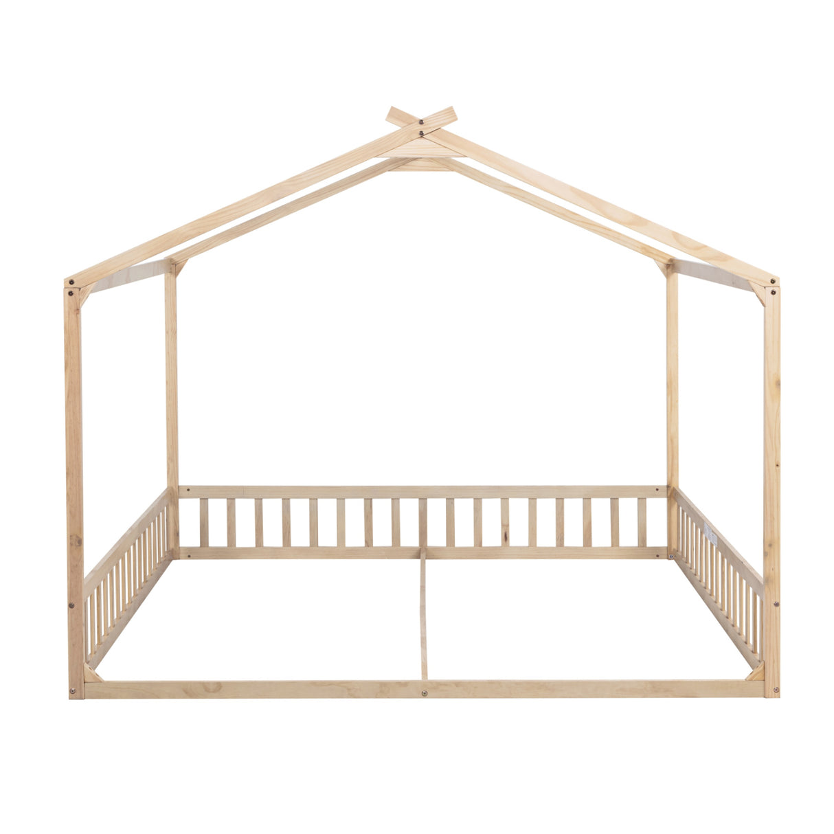 Double Twin House-Shaped Floor Bed | OROA Kids