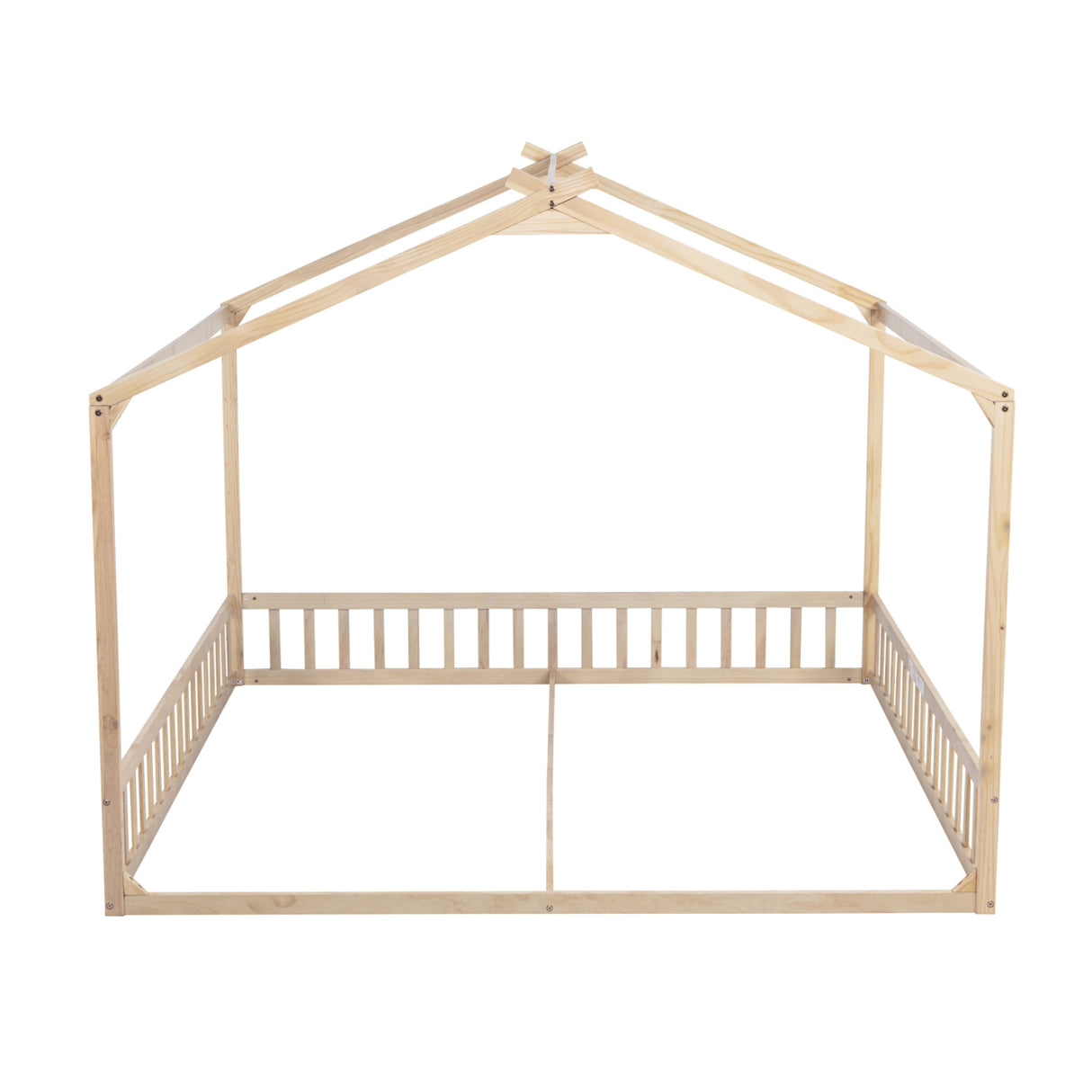 Double Twin House-Shaped Floor Bed | OROA Kids