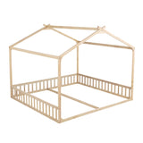 Double Twin House-Shaped Floor Bed | OROA Kids