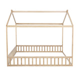 Double Twin House-Shaped Floor Bed | OROA Kids