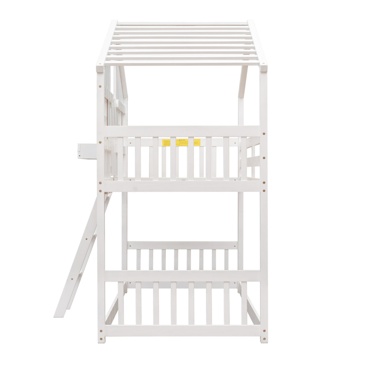 White Twin House Bunk Bed | OROA Kids