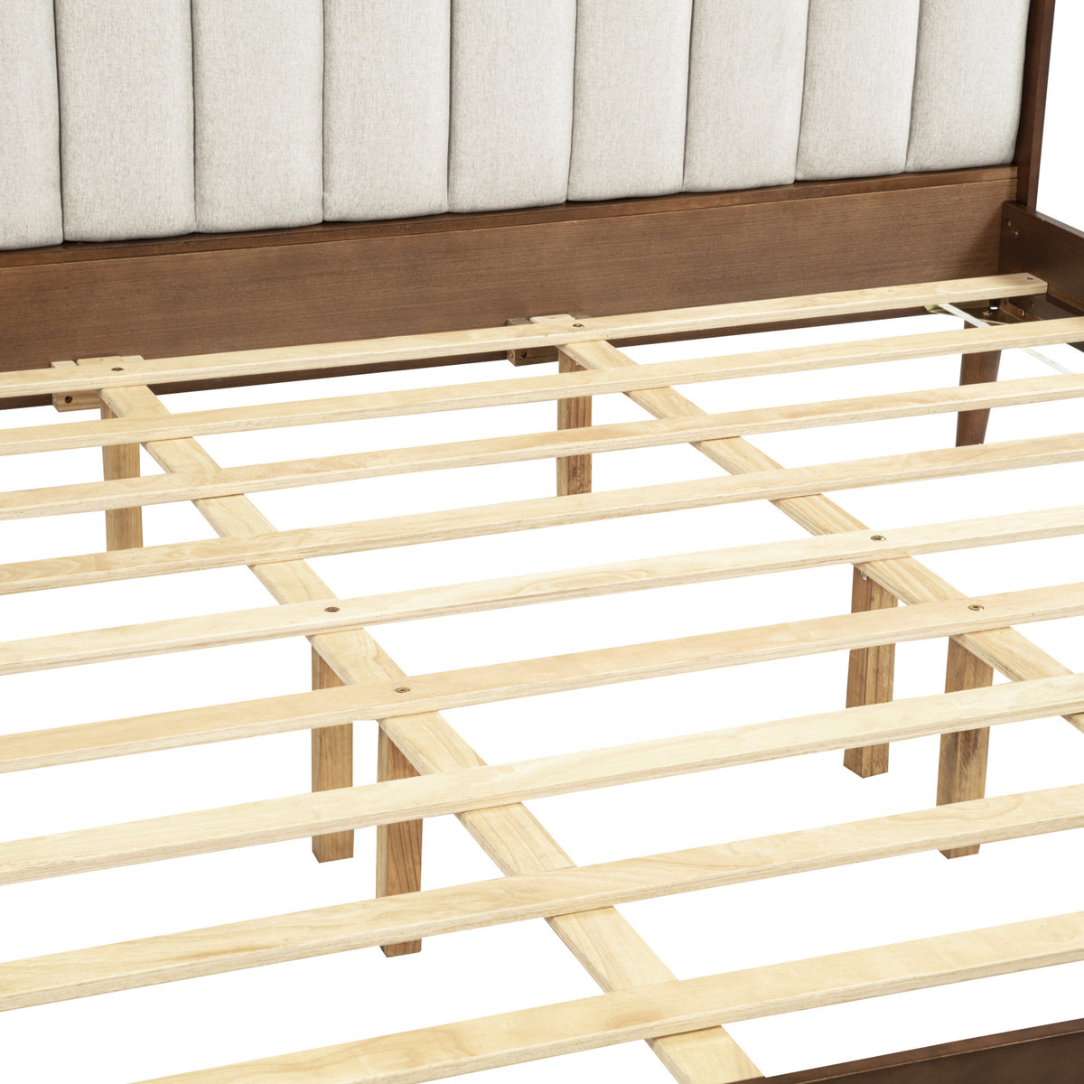 Upholstered Headboard Wooden King Bed | OROA| OROA