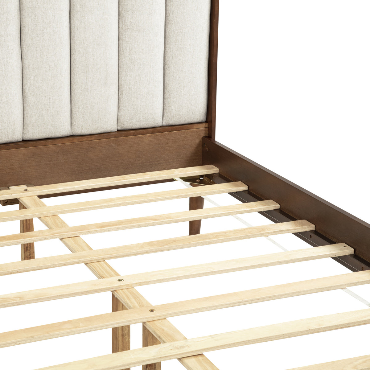 Upholstered Headboard Wooden King Bed | OROA| OROA