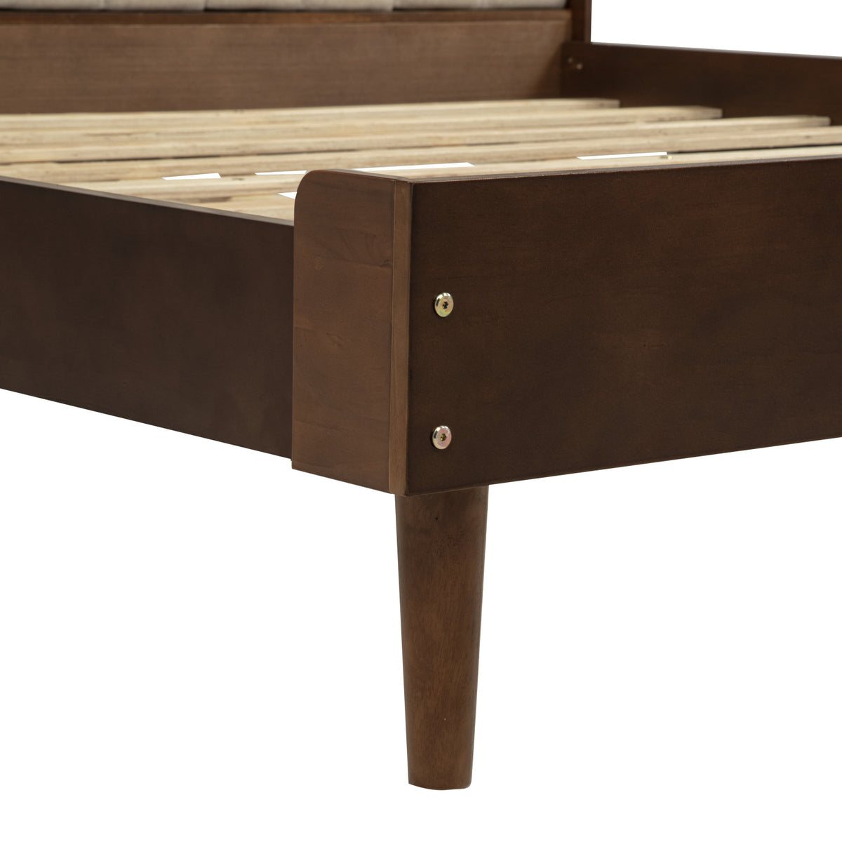 Upholstered Headboard Wooden King Bed | OROA| OROA