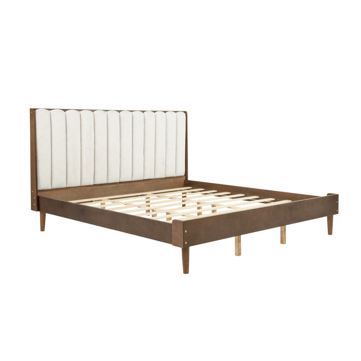 Upholstered Headboard Wooden King Bed | OROA| OROA