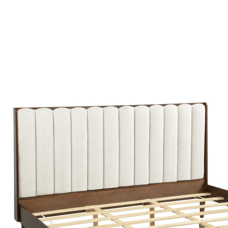 Upholstered Headboard Wooden King Bed | OROA| OROA