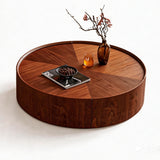 Walnut Round Coffee Table | OROA