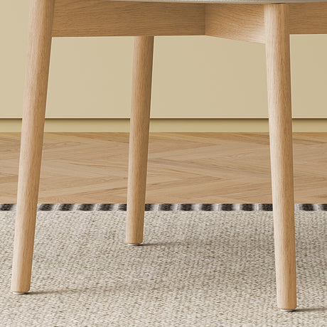 Natural Walnut Wooden Dining Chairs (2) | OROA