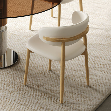 Round Glass Dining Table Set with 4 Chairs | OROA