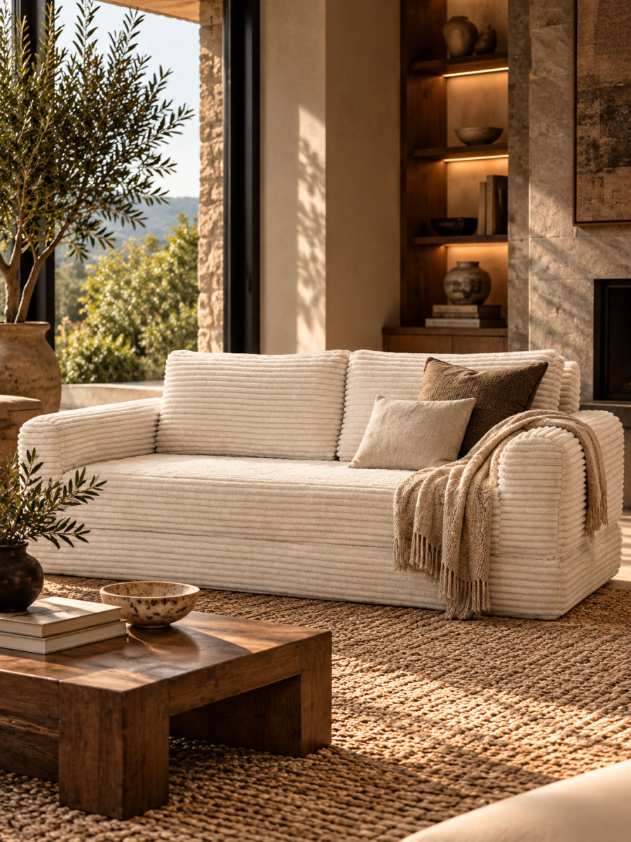 Modern European furniture - Convertible Corduroy Folding Futon Sofa Bed - www.oroa.com