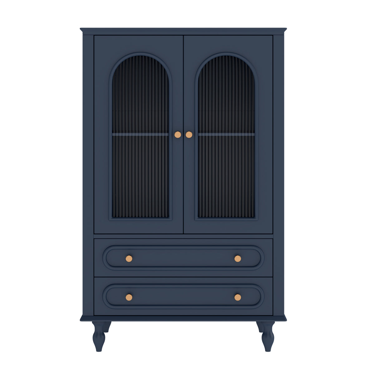 Blue Wooden Display Cabinet | OROA