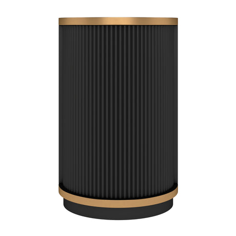 Modern Black Fluted Sideboard Cabinet | OROA