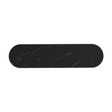 Modern Black Fluted Sideboard Cabinet | OROA