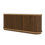 4-Door Walnut Fluted Sideboard | OROA