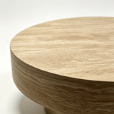 31.88" Round Travertine Coffee Table | OROA