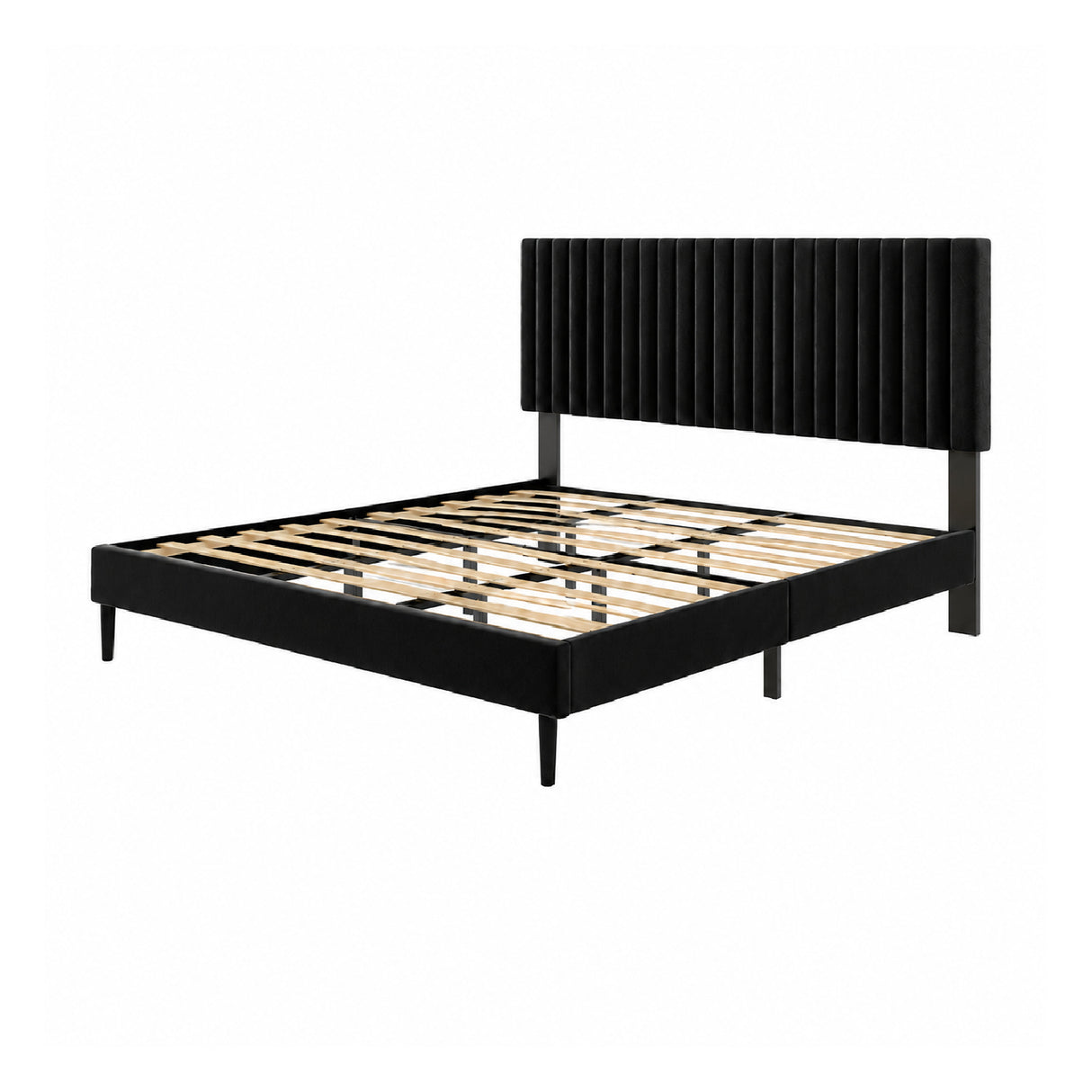 Classic Tufted Velvet Upholstered King Bed | OROA
