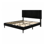 Classic Tufted Velvet Upholstered King Bed | OROA