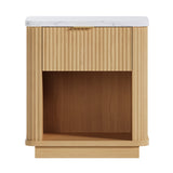Natural Wood Finish Nightstand | OROA