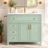 Wood Freestanding Bathroom Vanity Unit | OROA