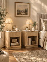 Modern Bedside Table Nightstands (2) | OROA