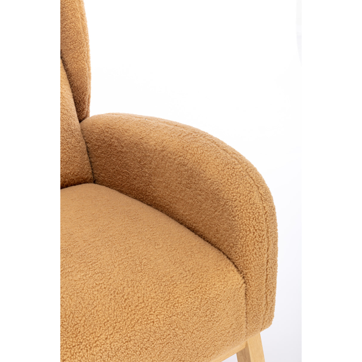 Upholstered Wooden Legs Rocking Chair | OROA